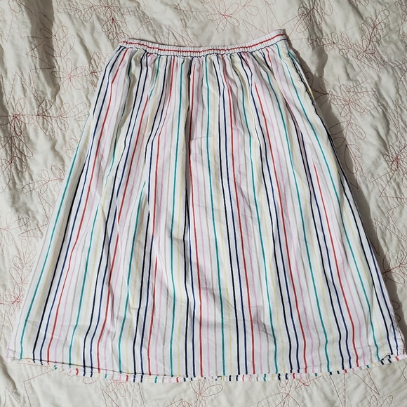 J. Crew Rainbow Stripe Skirt - Picture 2 of 4